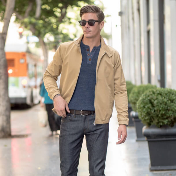 tan harrington jacket